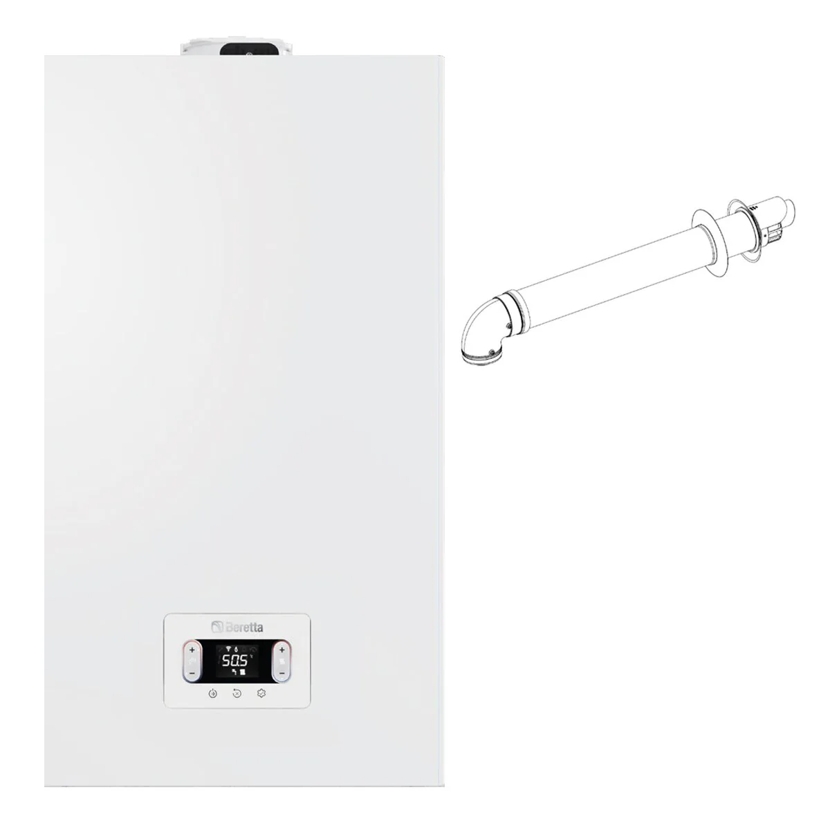 Caldaia a condensazione Beretta CIAO X 25C camera stagna 19 kW GPL con kit scarico fumi coassiale