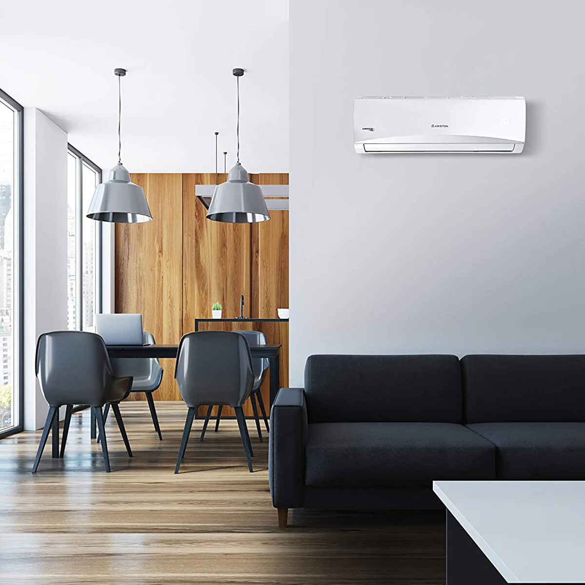 Condizionatore Ariston PRIOS R32 dual split 9000+18000 BTU inverter A+ unità esterna 5,0 kW - Image 2