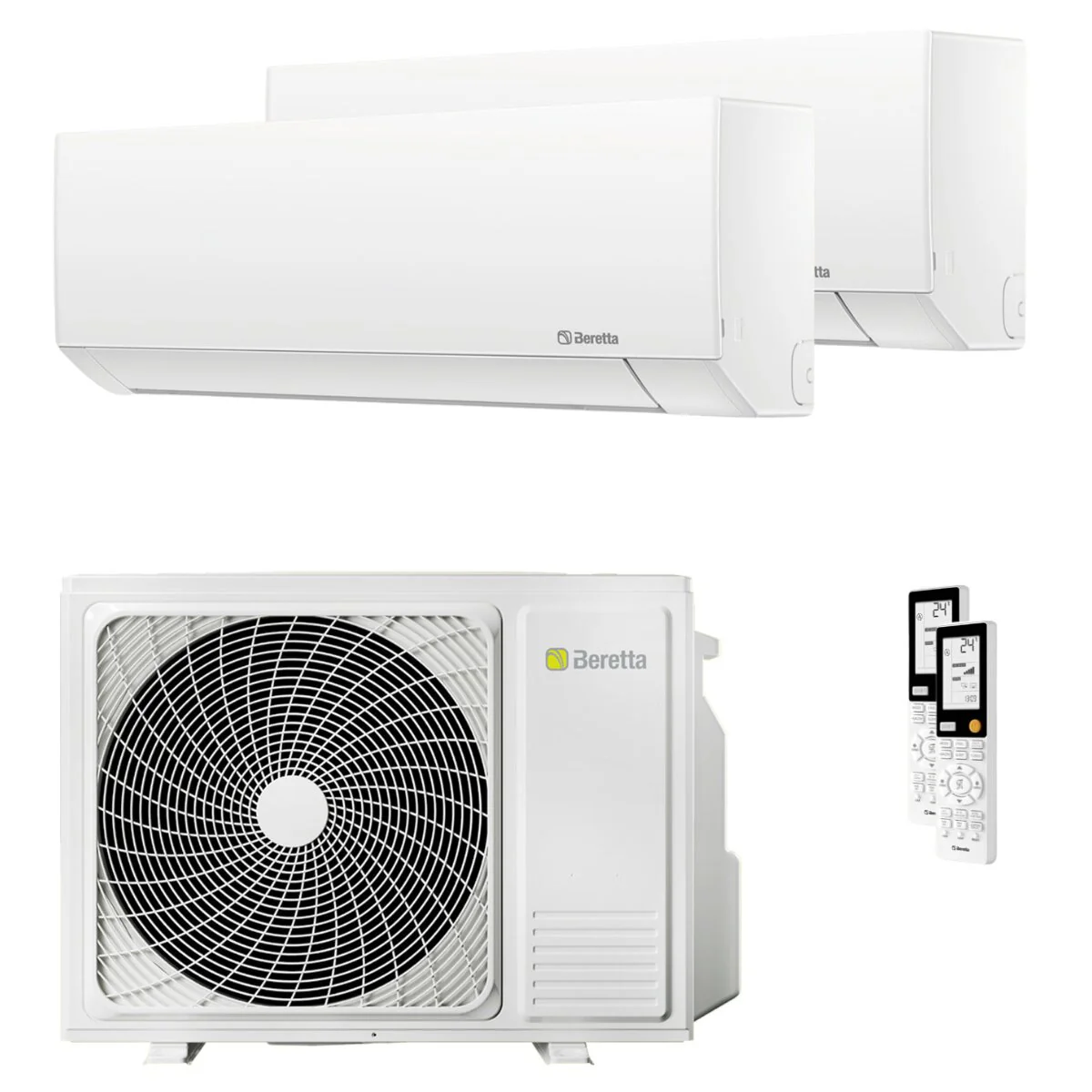 Condizionatore Beretta BREVA E dual split 9000+9000 BTU inverter A++  unità esterna 5 kW