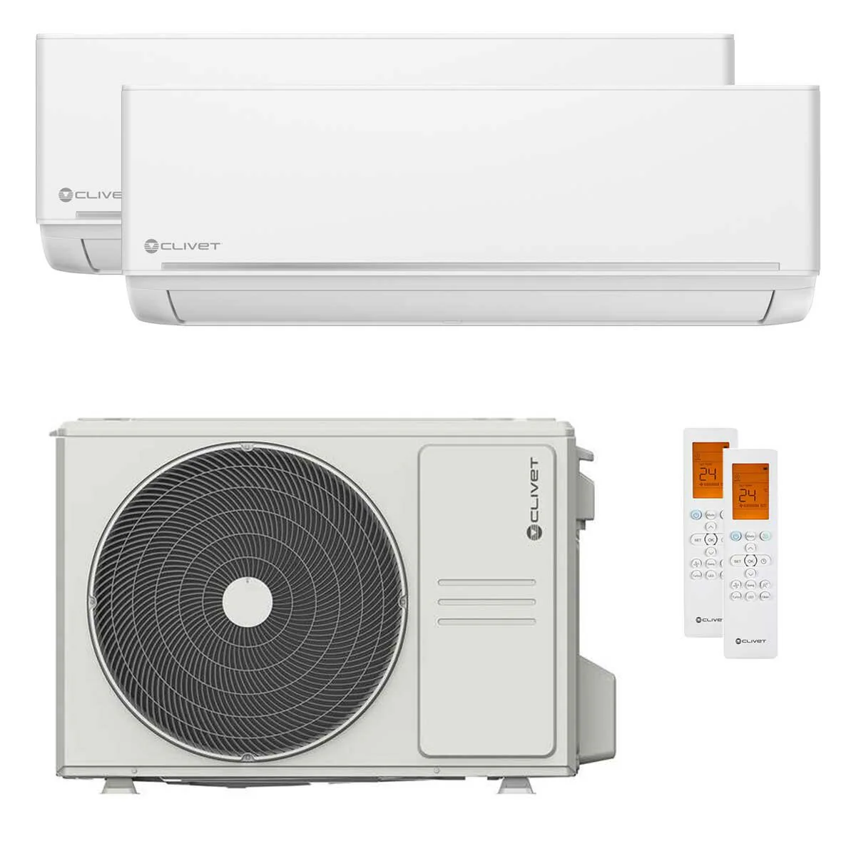 Condizionatore Clivet EZCool dual split 9000+12000 BTU inverter A+  unità esterna 4.1 kW