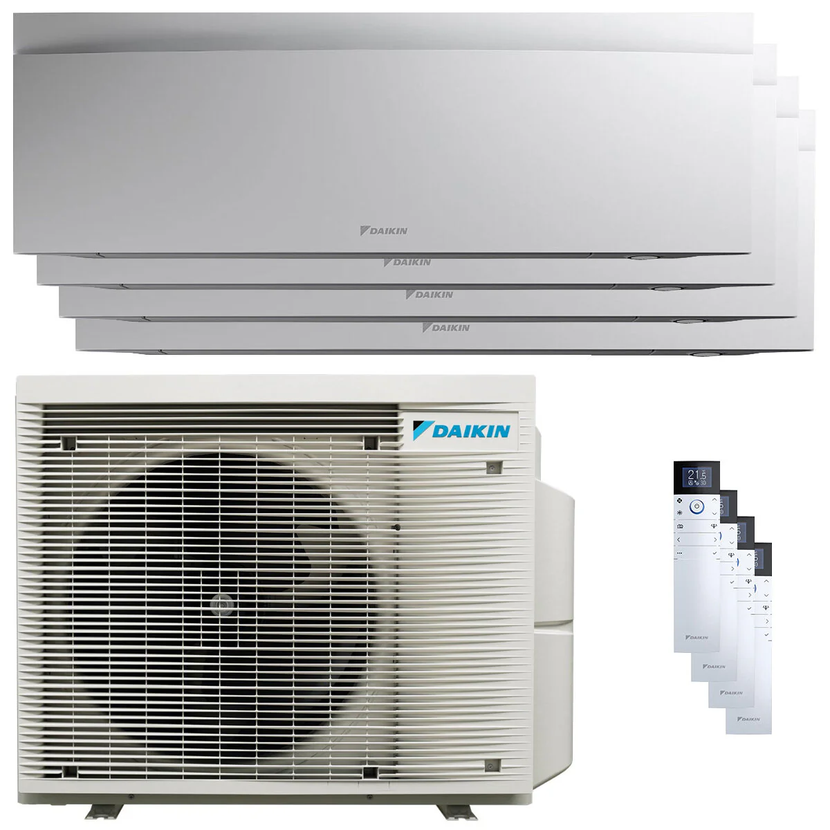 Condizionatore Daikin Emura 3 quadri split 7000+9000+9000+18000 BTU inverter A++ wifi unità esterna 7.4 kW Bianco