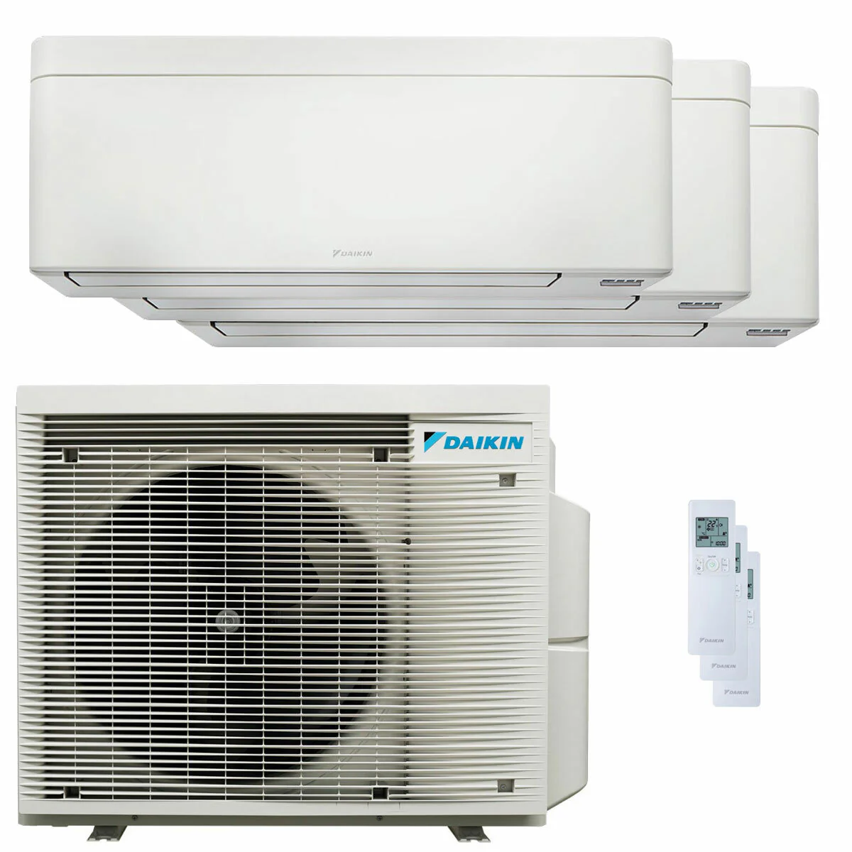Condizionatore Daikin Stylish Bianco trial split 9000+12000+12000 BTU inverter A++ wifi unità esterna 6.8 kW