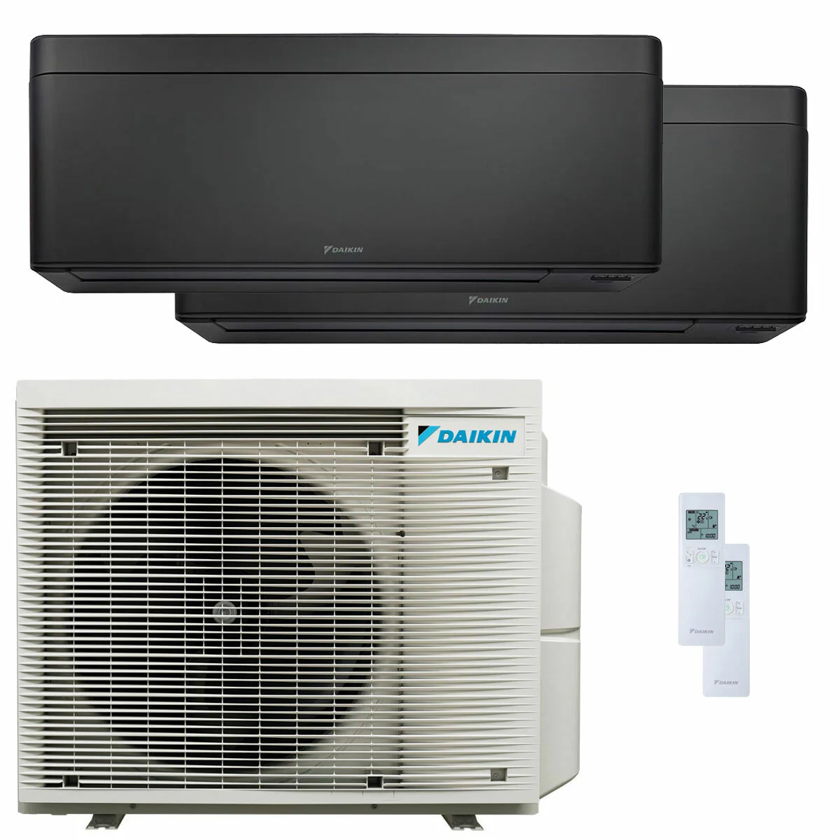 Condizionatore Daikin Stylish Total Black dual split 15000+15000 BTU inverter A++ wifi unità esterna 7.8 kW