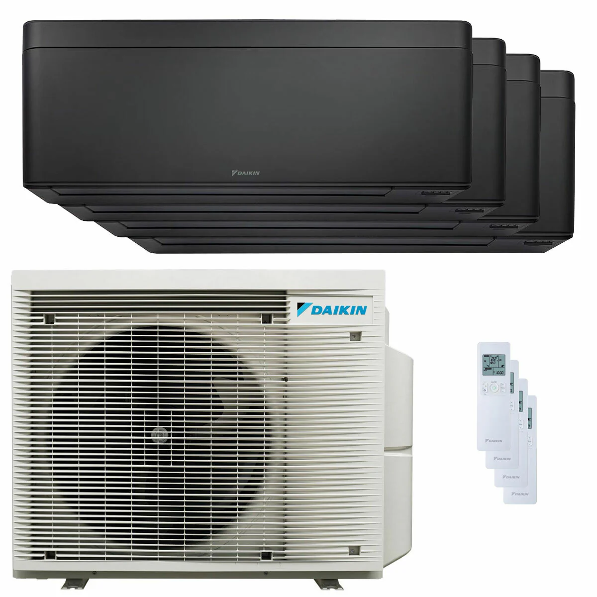 Condizionatore Daikin Stylish Total Black quadri split 9000+12000+12000+18000 BTU inverter A++ wifi unità esterna 7.4 kW