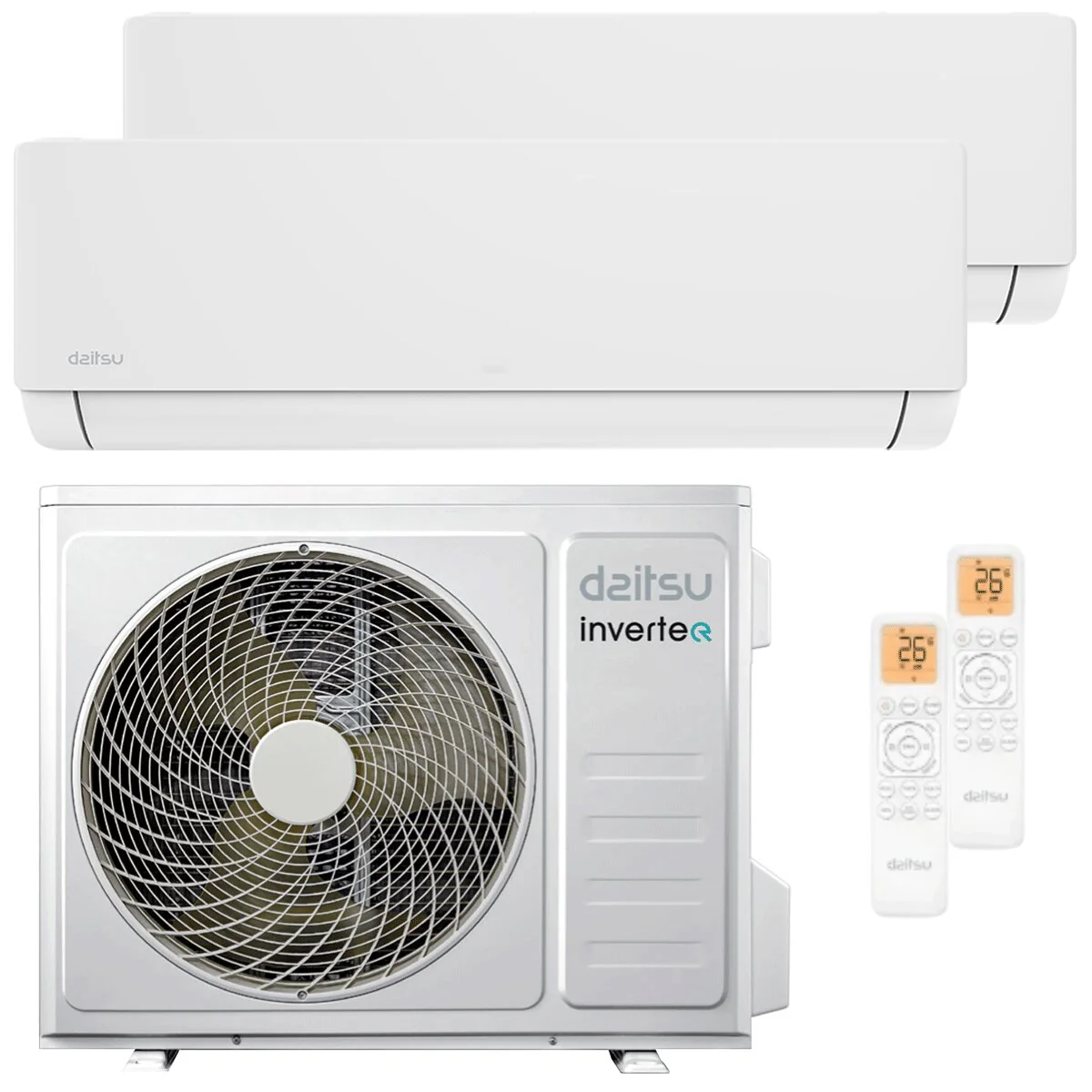 Condizionatore Daitsu Artic Pro dual split 9000+12000 BTU inverter A++ wifi unità esterna 5.1 kW