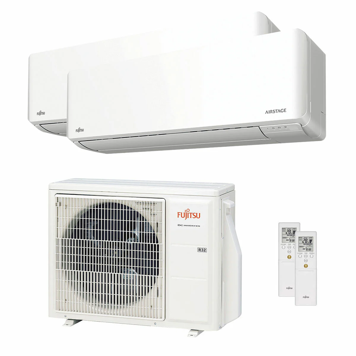 Condizionatore Fujitsu Serie KMCG WiFi dual split 9000+9000 BTU inverter A+++ wifi unità esterna 5 kW