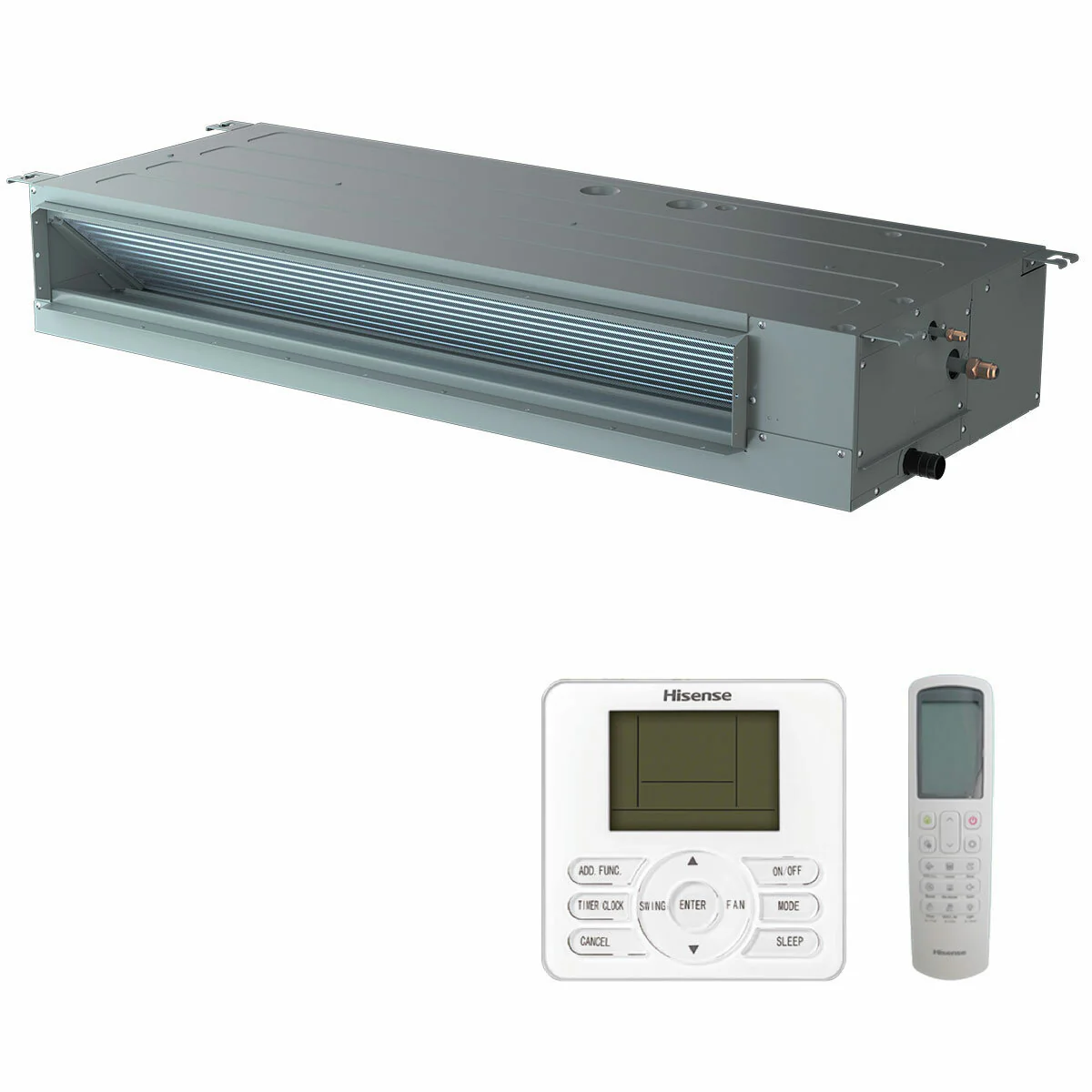 Condizionatore Hisense Canalizzabile ADT dual split 9000+9000 BTU inverter A++  unità esterna 3.5 kW - Image 2
