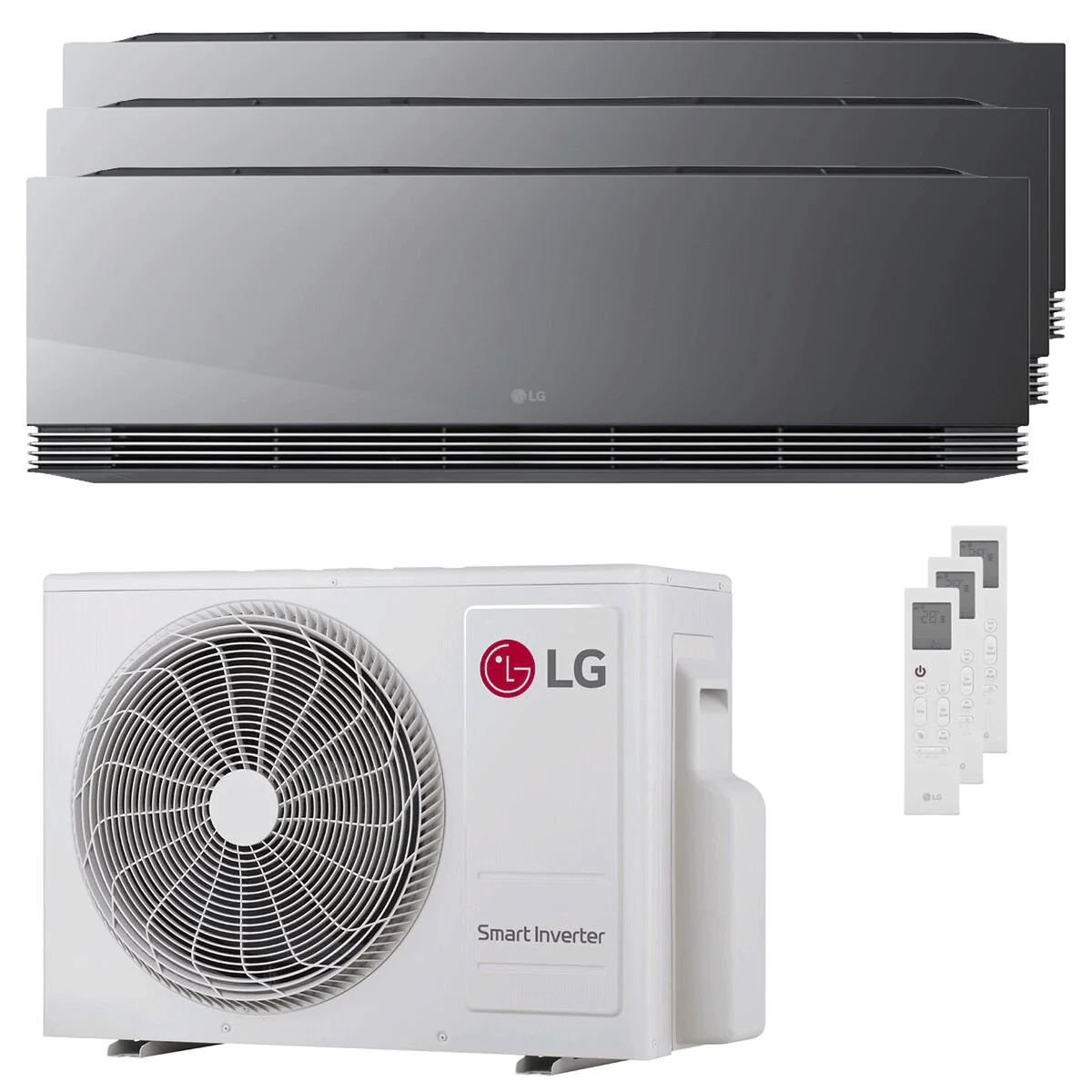 Condizionatore LG ARTCOOL Mirror AI trial split 9000+9000+12000 BTU inverter A+++ wifi unità esterna 6.2 kW