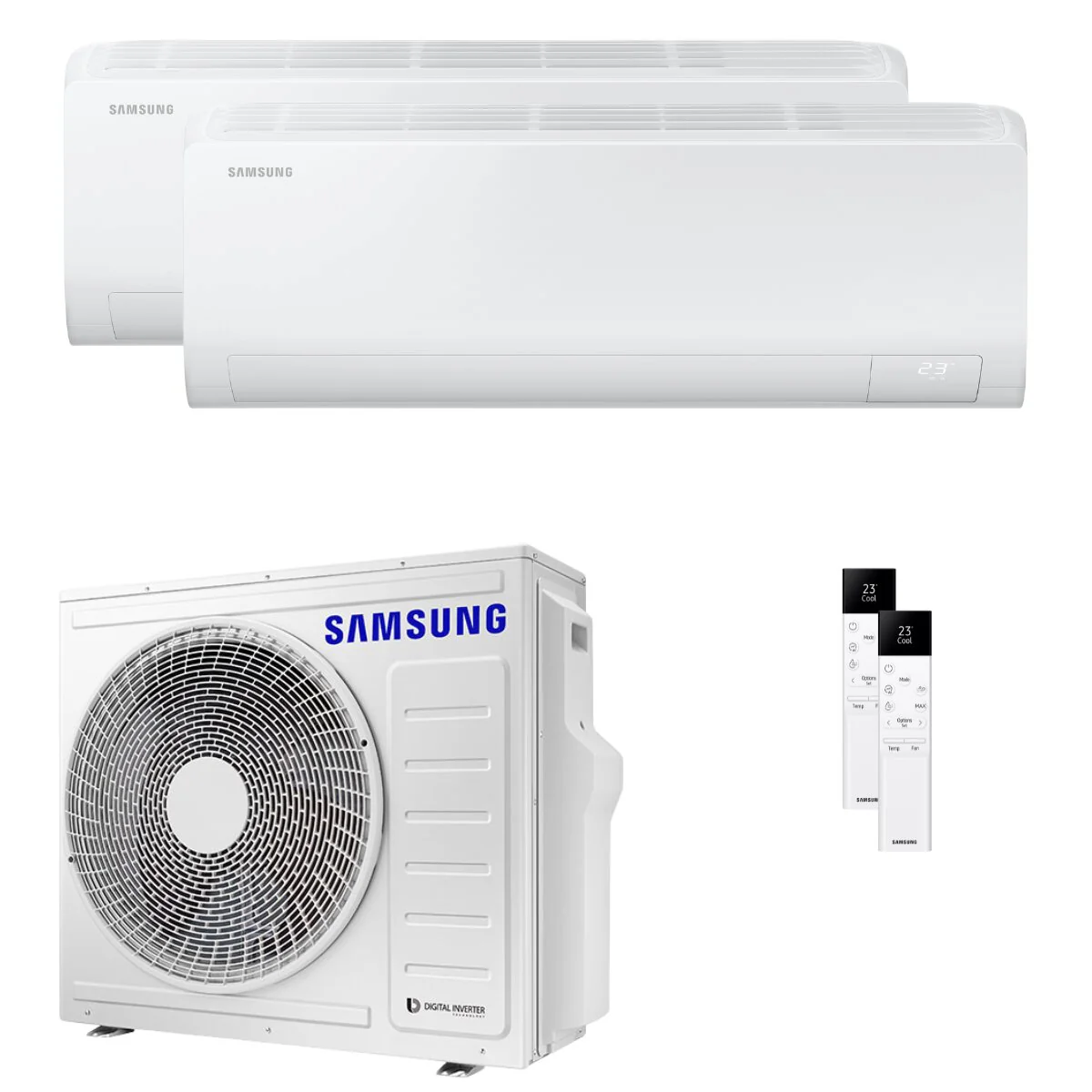 Condizionatore Samsung Cebu S2 dual split 18000+18000 BTU inverter A++ wifi unità esterna 8 kW