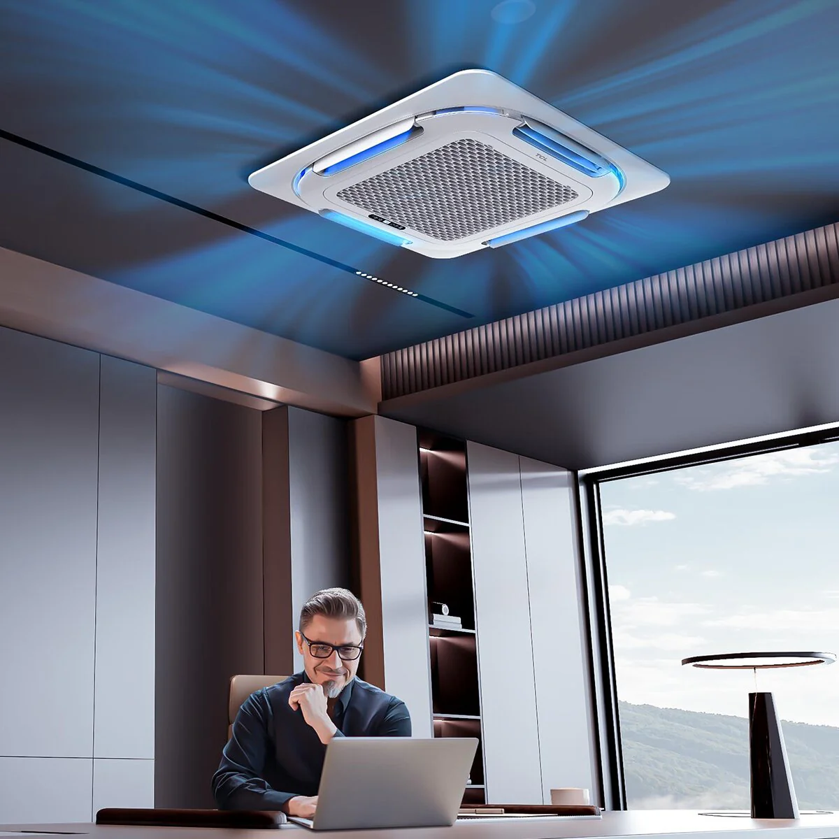 Condizionatore TCL Cassetta 4 vie Serie S penta split 12000+12000+12000+12000+12000 BTU inverter A++ wifi unità esterna 12.2 kW - Image 2
