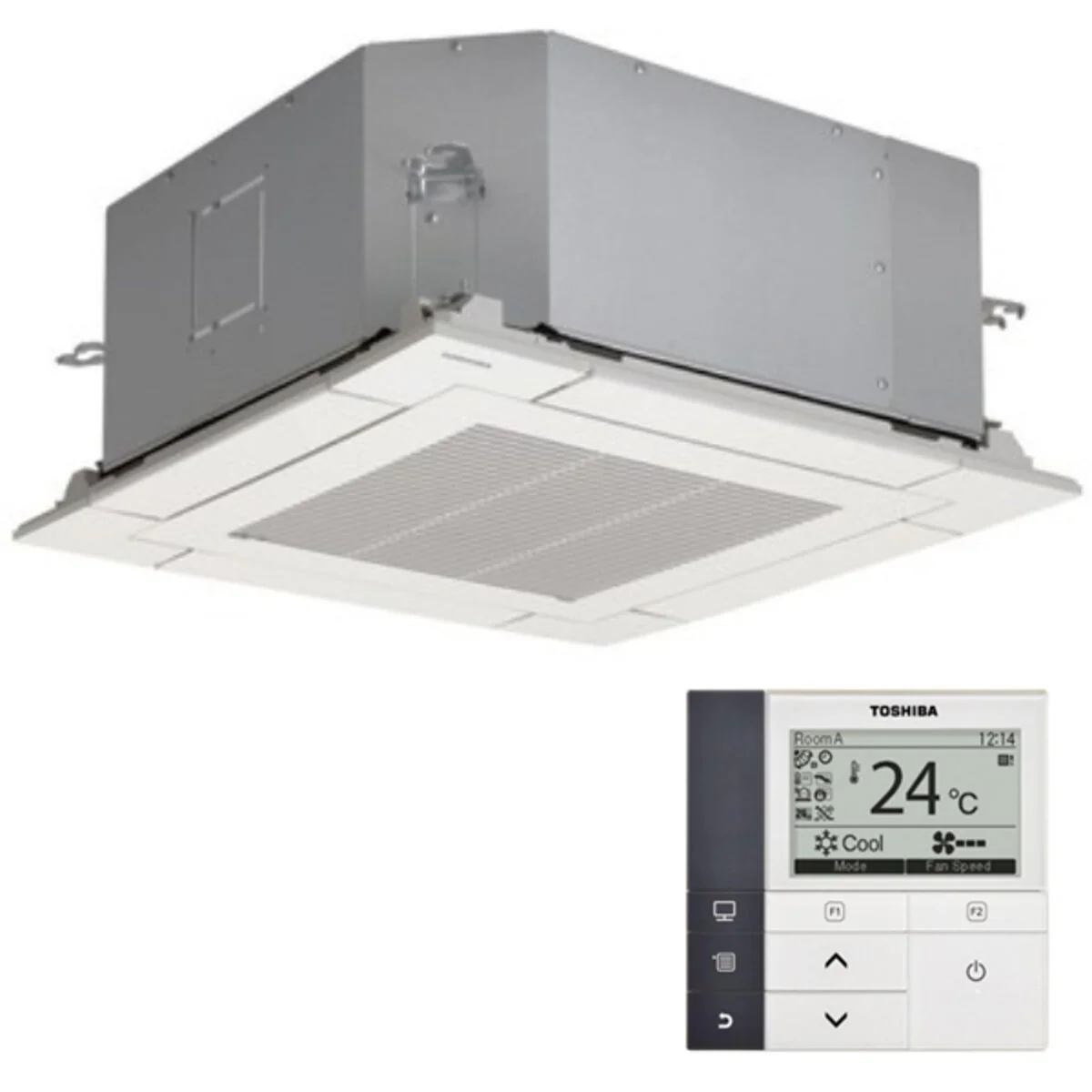 Condizionatore Toshiba Cassetta compatta U2 a 4 vie quadri split 9000+9000+12000+12000 BTU inverter A++  unità esterna 8 kW - Image 2