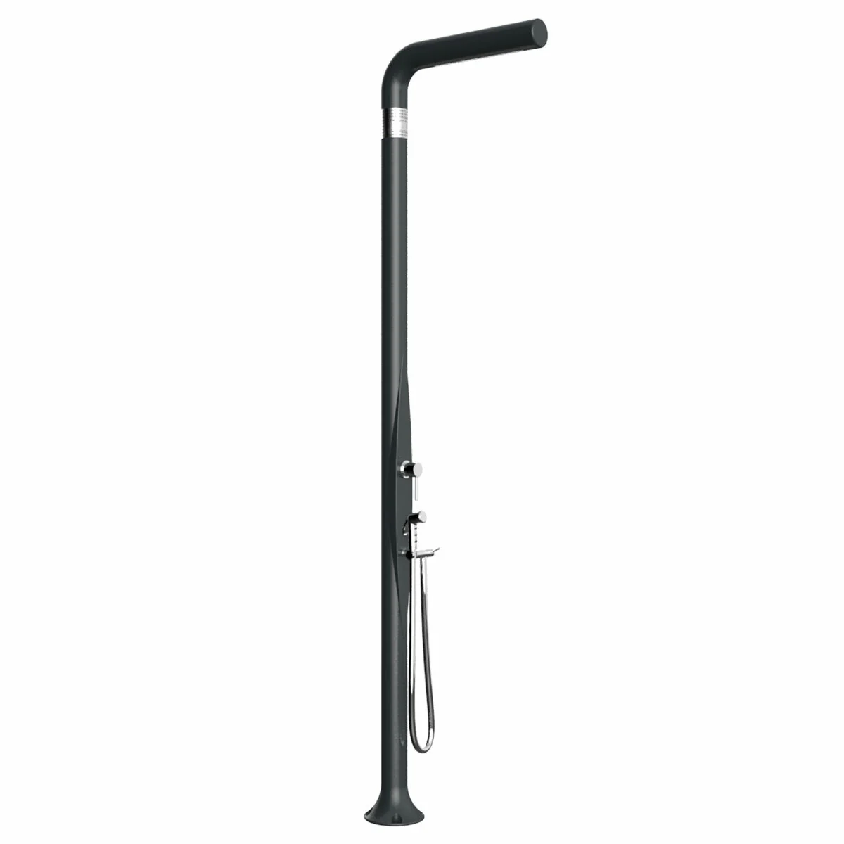 Doccia da giardino Arkema Funny Yang con doccino estraibile Antracite