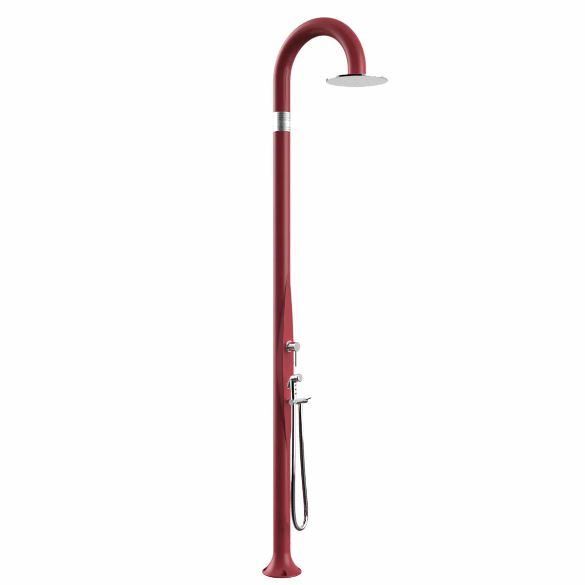 Doccia da giardino Arkema Funny Yin con doccino estraibile Rosso