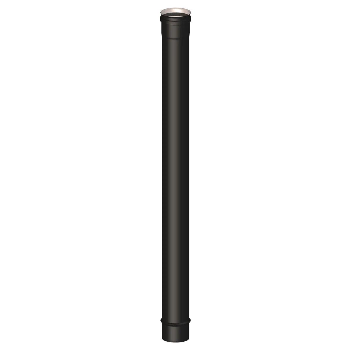 Elemento dritto M/F diam. 80 mm lunghezza 1000 mm scarico fumi stufa a pellet e caldaia a pellet