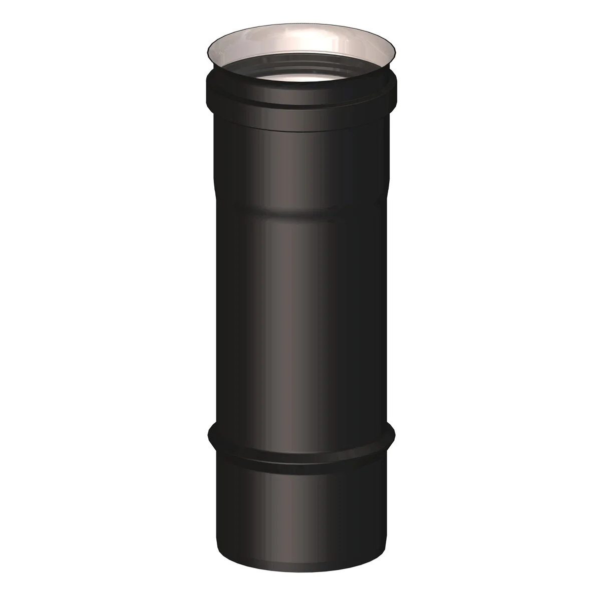 Elemento dritto M/F diam. 80 mm lunghezza 250 mm scarico fumi stufa a pellet e caldaia a pellet