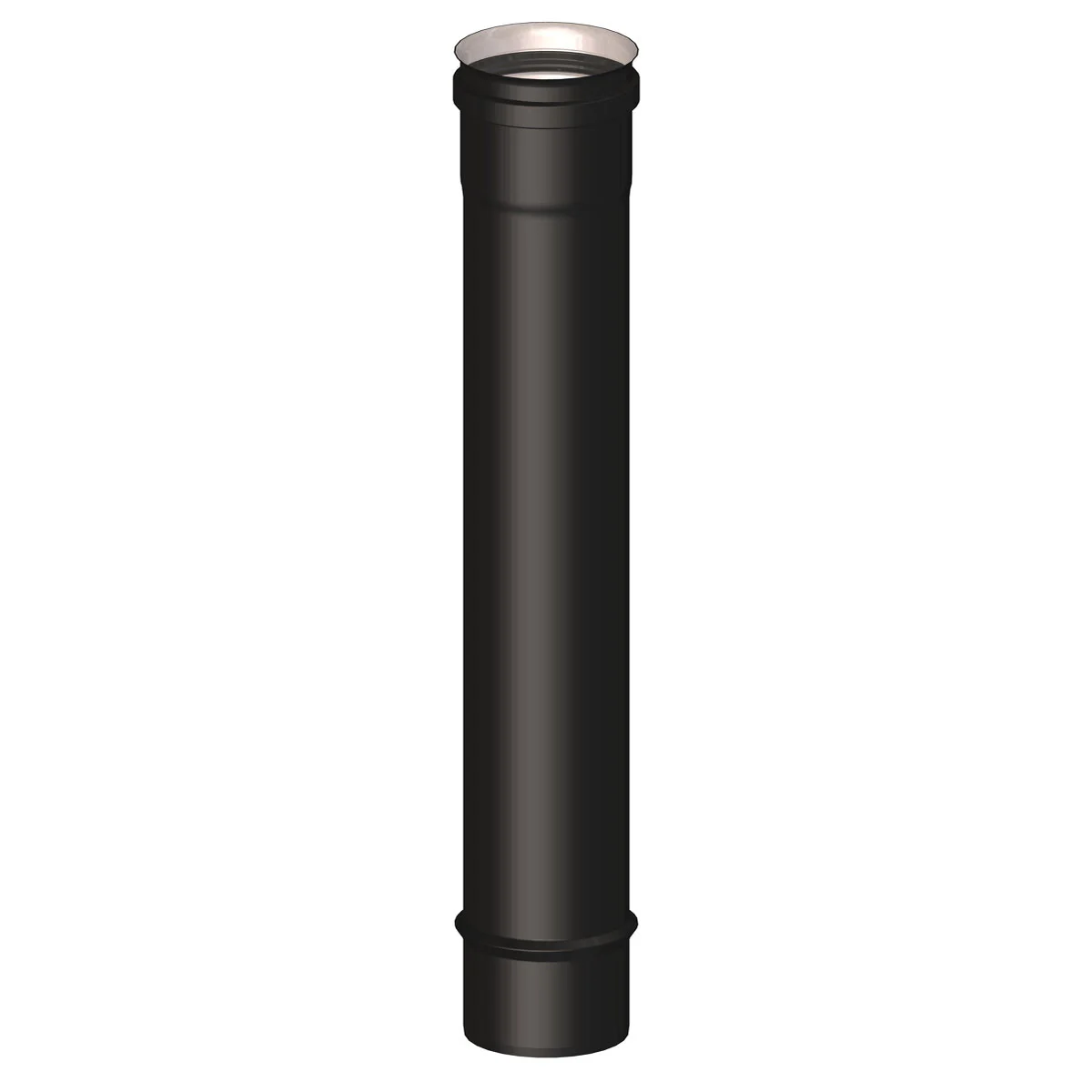 Elemento dritto M/F diam. 80 mm lunghezza 500 mm scarico fumi stufa a pellet e caldaia a pellet