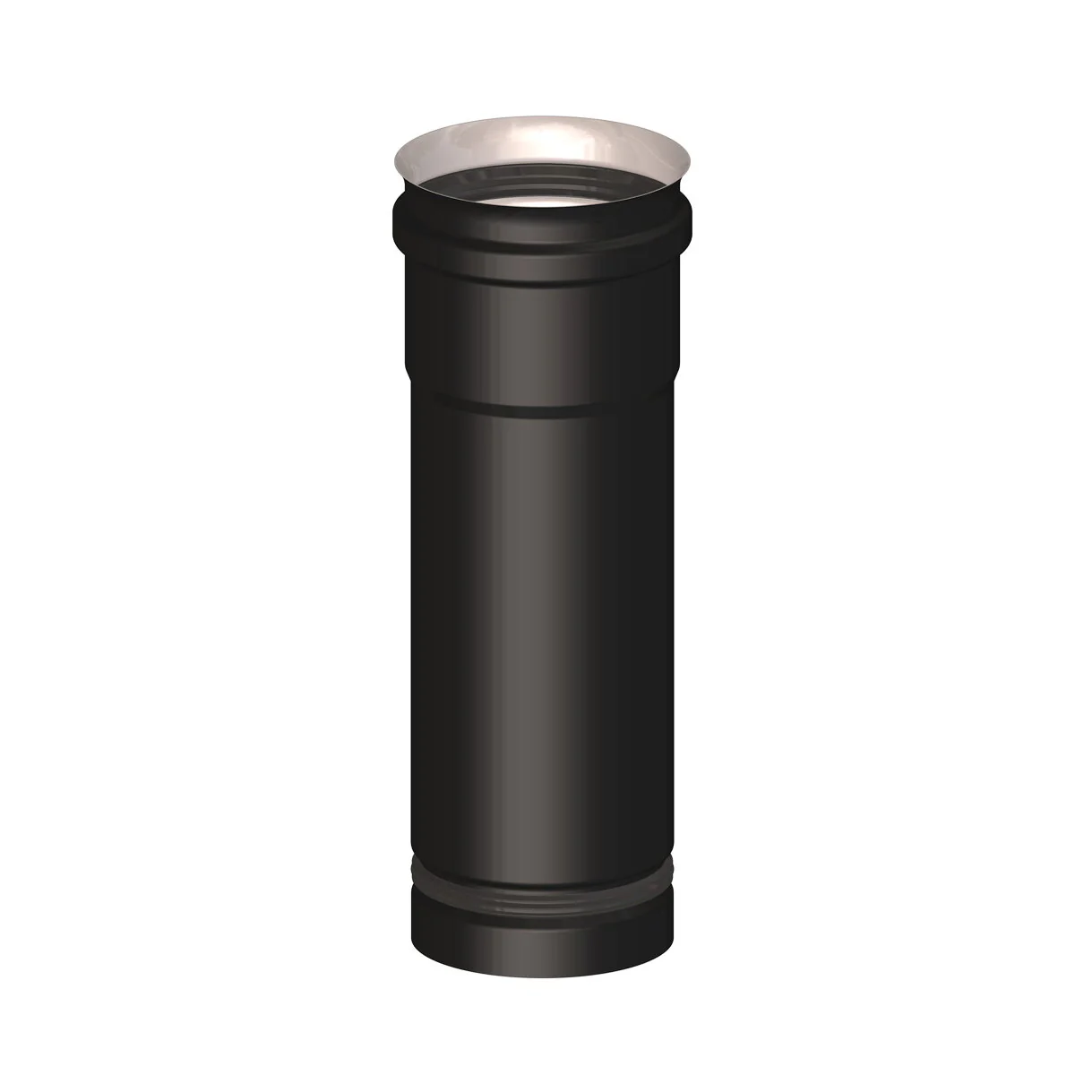 Elemento telescopico M/F diam. 100 mm per scarico fumi stufa a pellet e caldaia a pellet
