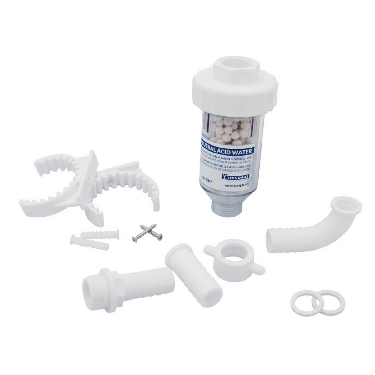 Kit installazione caldaia Immergas con scarico fumi coassiale, defangatore, dosatore di polifosfati e cartuccia neutralizzante - Image 6