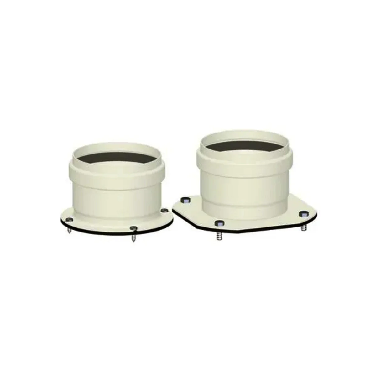 Kit sdoppiato scarico fumi ø 80/80 per caldaie a condensazione Immergas in PP