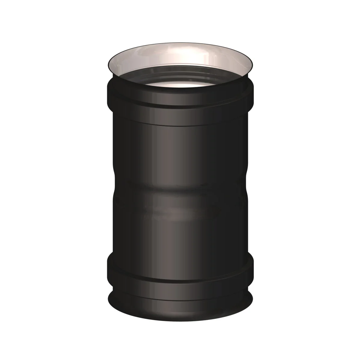 Manicotto F/F diam. 100 mm per scarico fumi stufa a pellet e caldaia a pellet