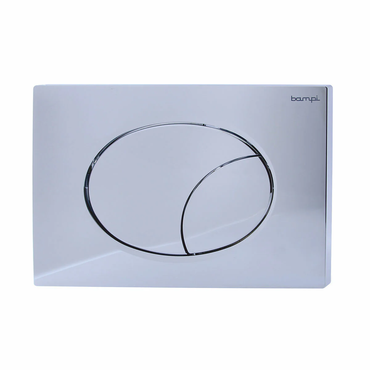 Placca Bampi FLOW cromata con doppio tasto