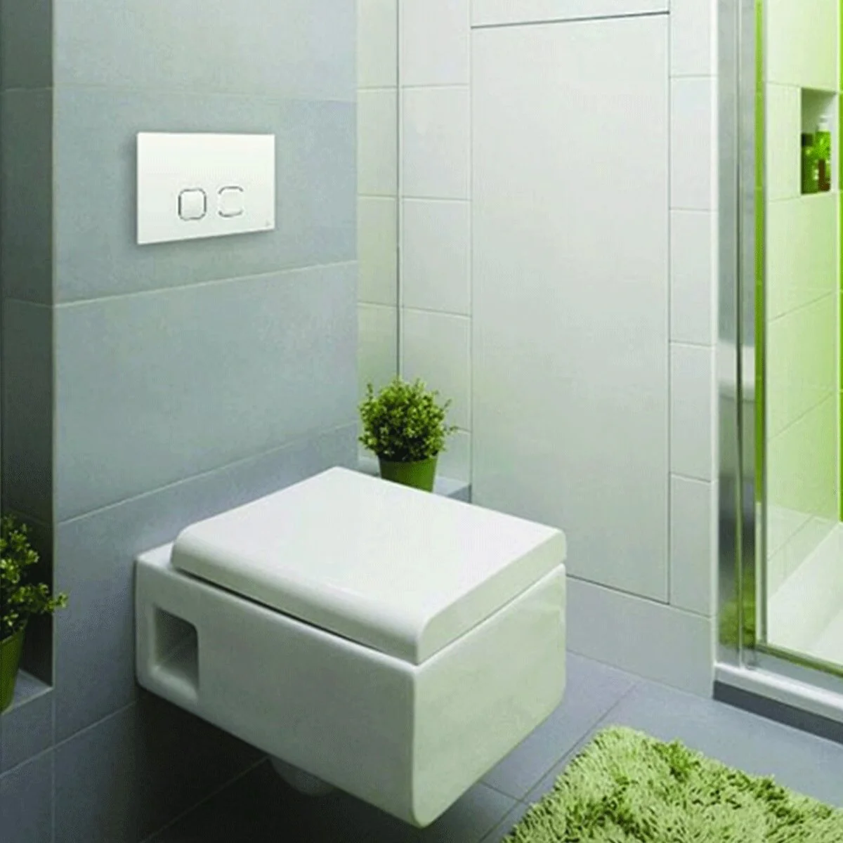 Placca doppio tasto OLI PLAIN Bianco - Image 2