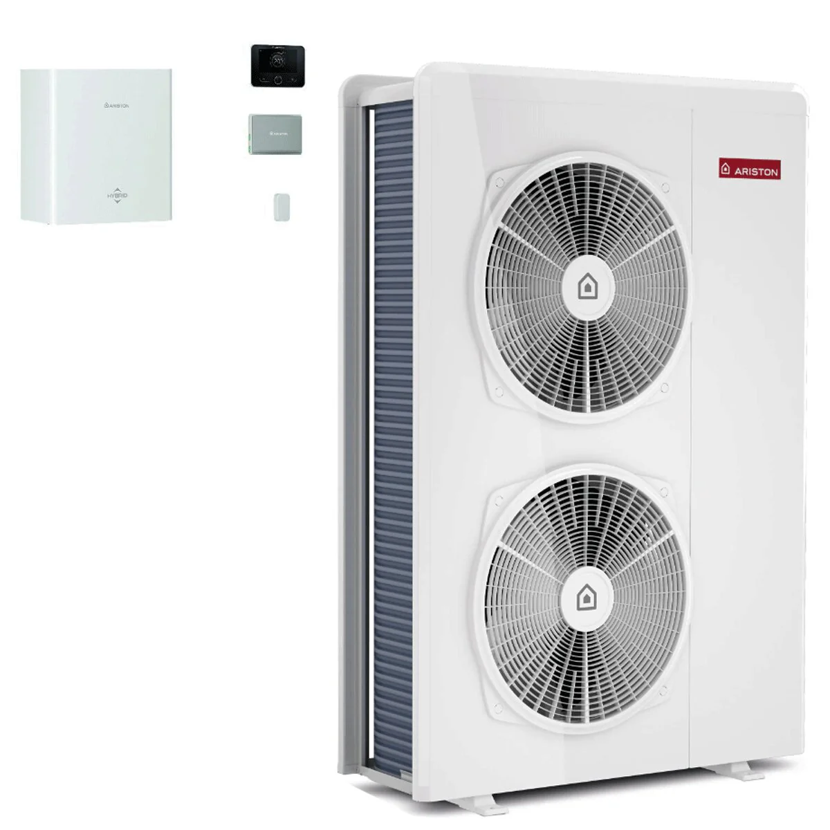 Pompa di calore aria-acqua Ariston Nimbus M Hybrid Universal Net R32 12 kW Inverter monofase A++ WiFi