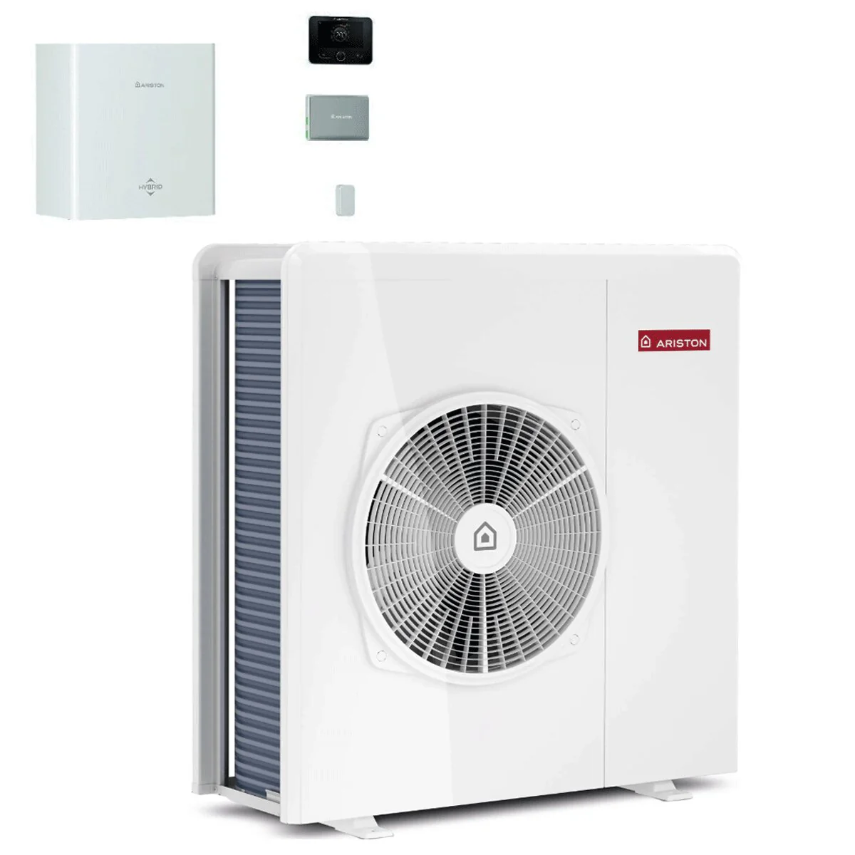 Pompa di calore aria-acqua Ariston Nimbus M Hybrid Universal Net R32 8 kW Inverter monofase A++ WiFi