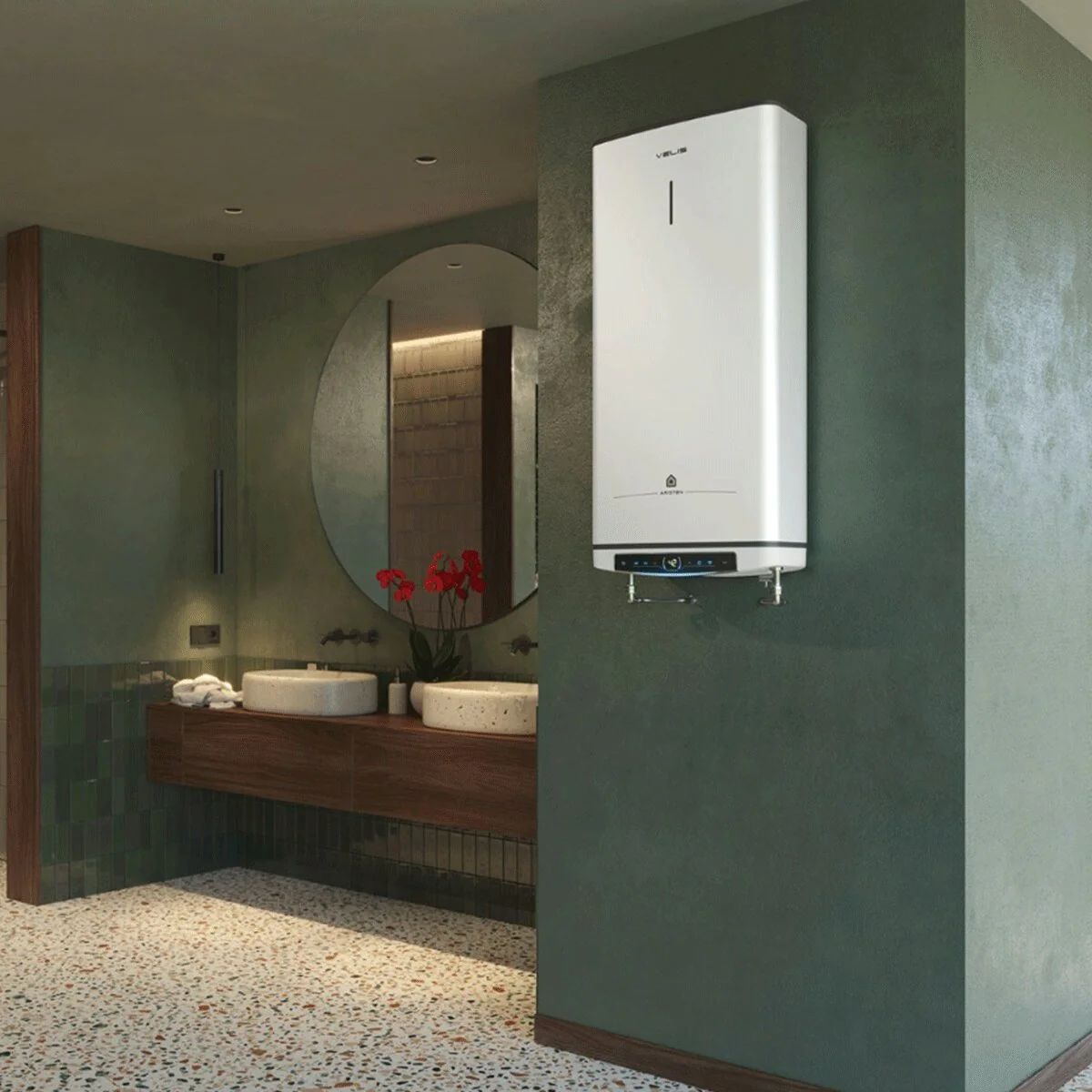 Scaldabagno elettrico Ariston Velis Pro Dry WiFi Verticale/Orizzontale 80 Litri - Image 2