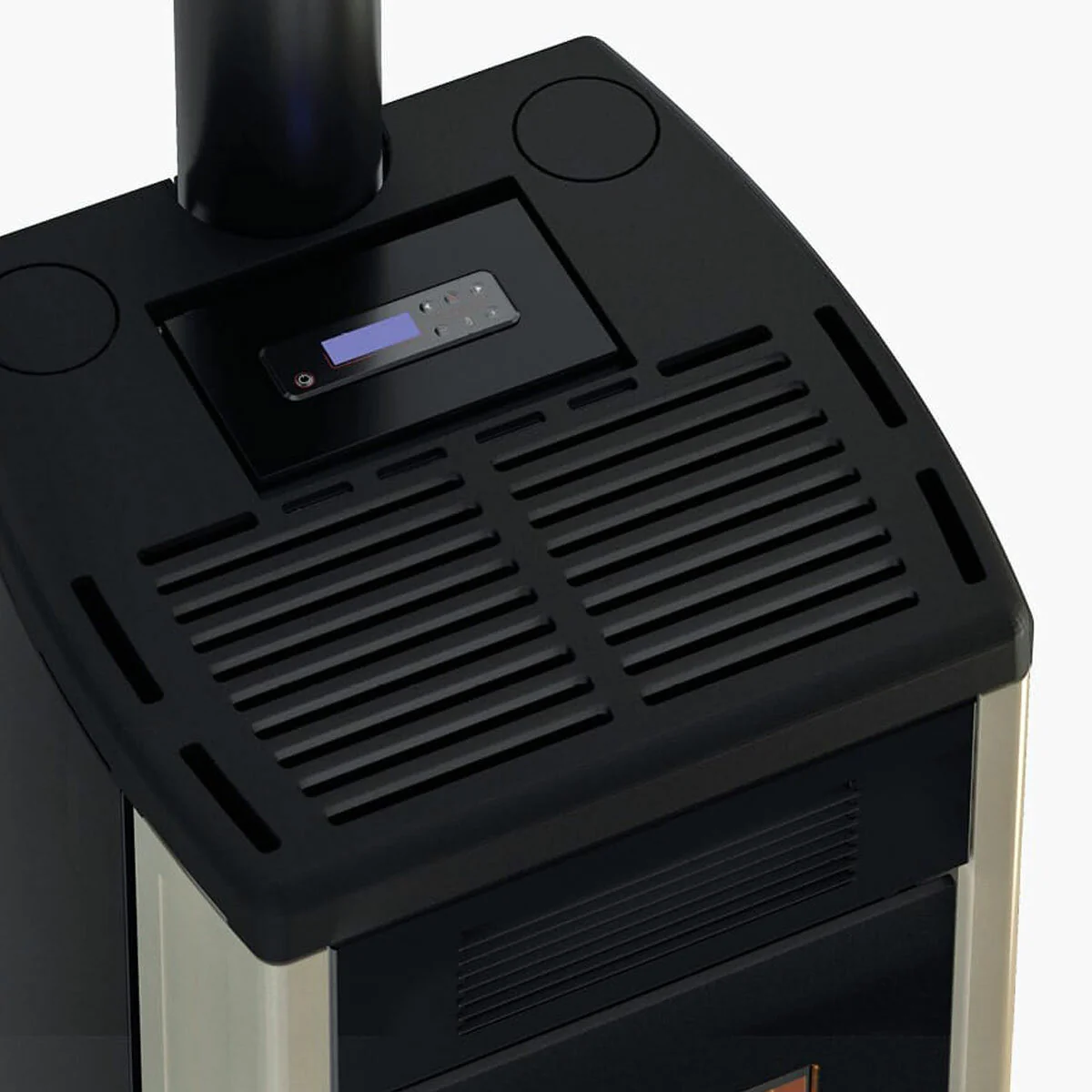 Stufa a pellet Cadel Atena Plus 12 ad aria canalizzata 12 kW - WiFi MAIOLICA AVORIO - Image 2