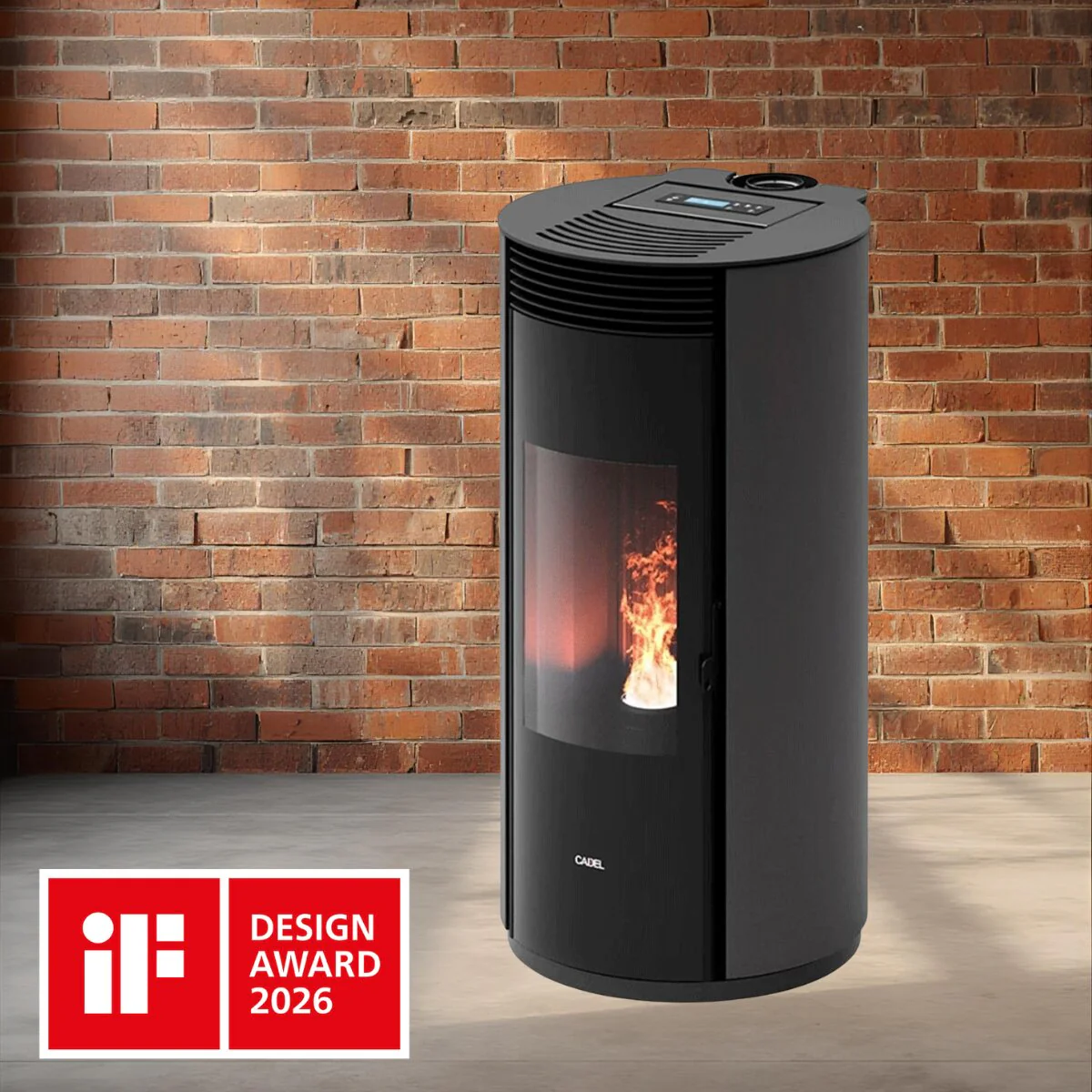 Stufa a pellet Cadel Spin Plus 9 8,5 kW ad aria canalizzata WiFi Titanium - Image 2