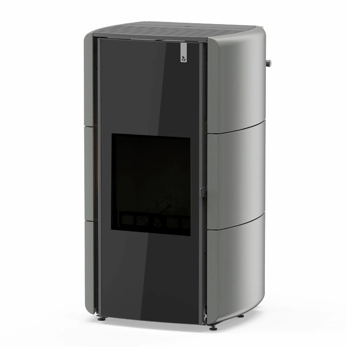 Stufa Policombustibile Girolami Edge 22 kW Idro con kit a.c.s. - grigio - Image 2