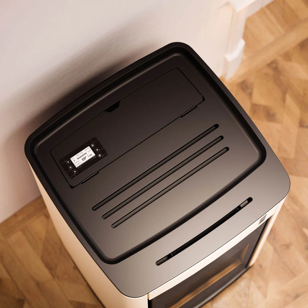 Stufa policombustibile Girolami Furni 18 bianca 18 kW idro + kit acs - Image 3