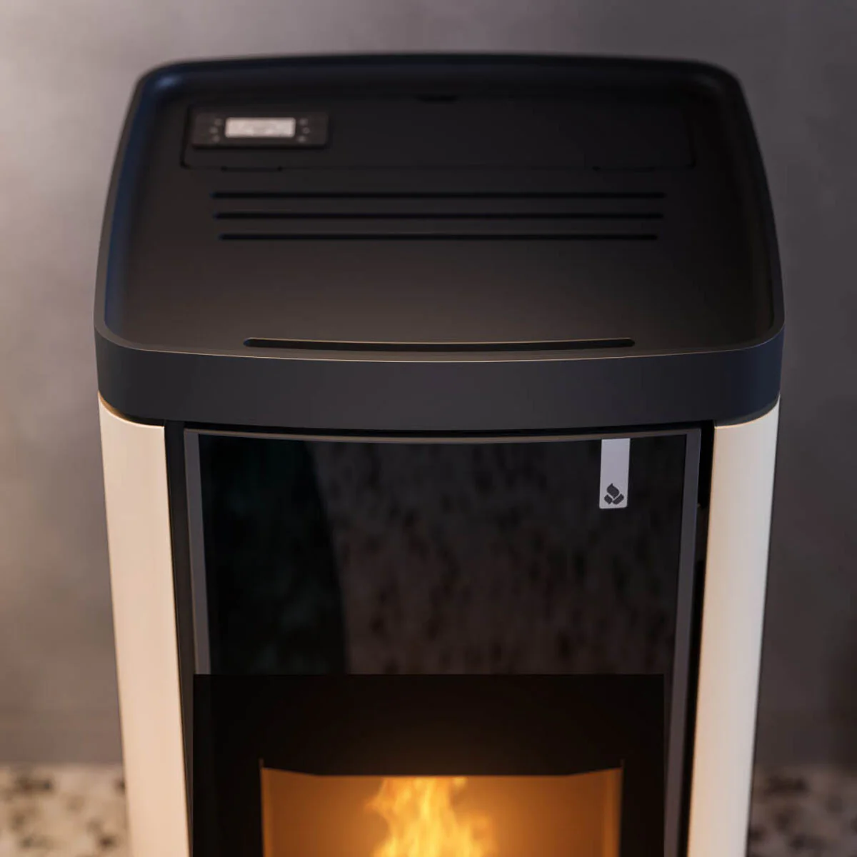 Stufa policombustibile Girolami Soft 18 avorio 18 kW idro + kit acs - Image 3