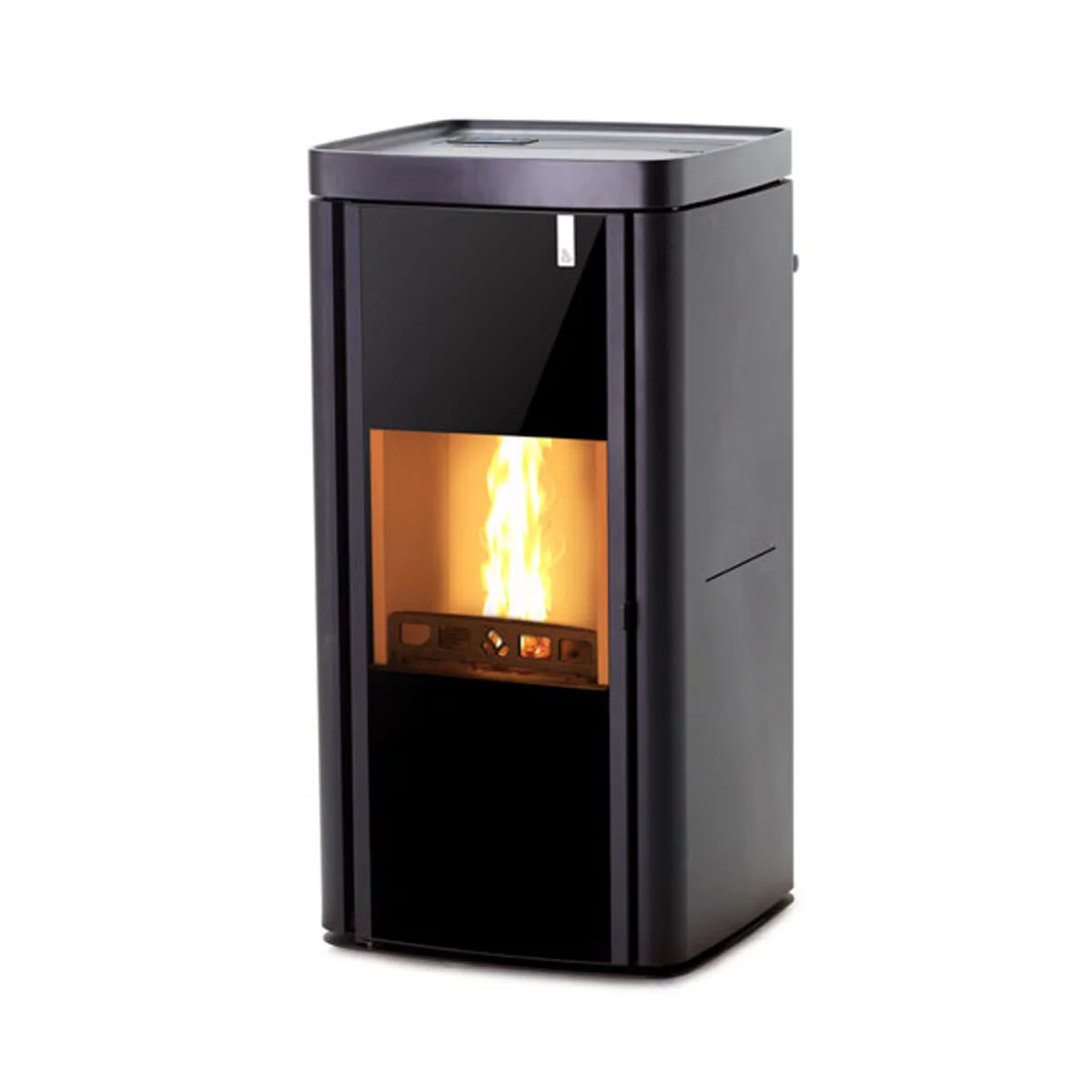 Stufa policombustibile Girolami Soft 22 nera 22 kW idro + kit acs