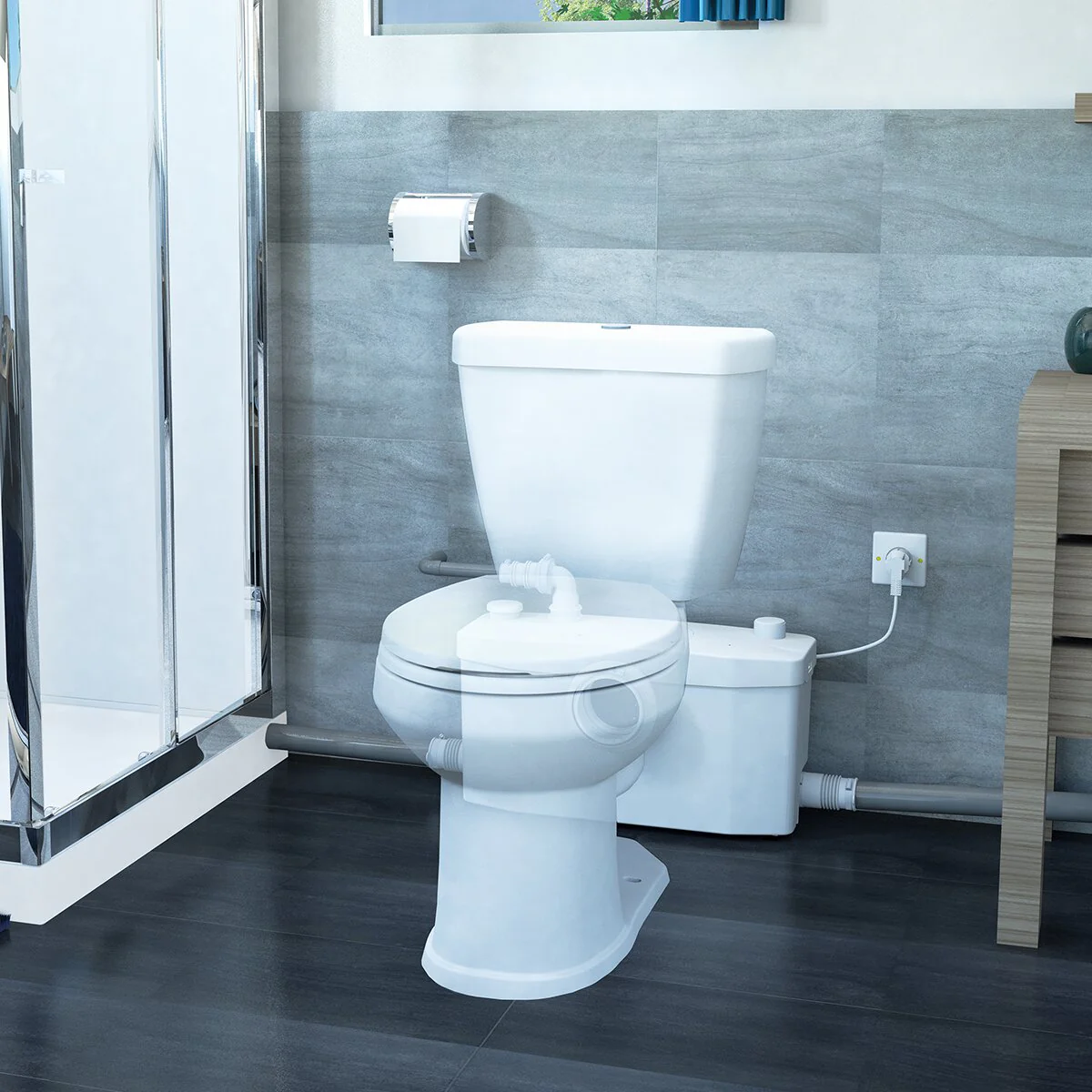 Trituratore WC SFA Saniplus UP - per bagno completo - Image 2