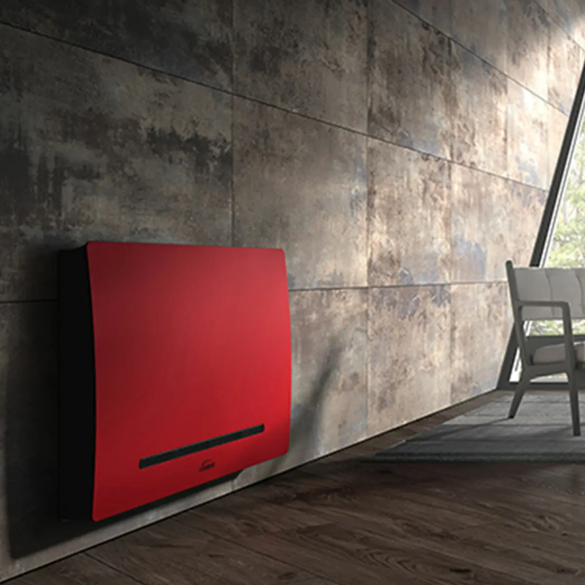 Ventilconvettore Galletti ART-U Metallic Skin Red 30 2,65 - 2,44 kW rosso - Image 3